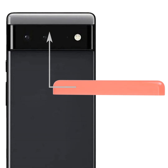 Front Upper Top Back Cover for Google Pixel 6 (Red)
