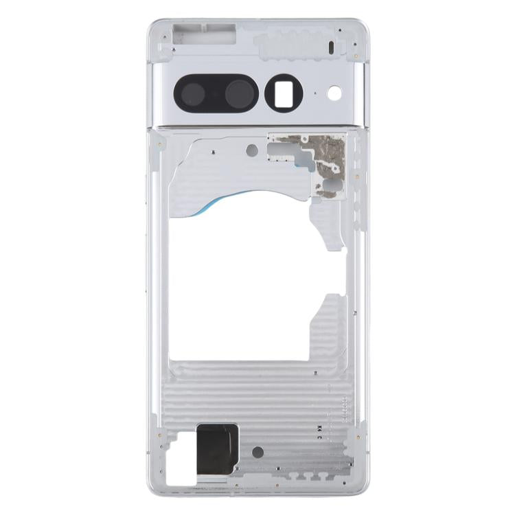 For Google Pixel 7 Pro Front Housing LCD Frame Bezel Plate (Silver) - Frame Bezel Plate by buy2fix | Online Shopping UK | buy2fix