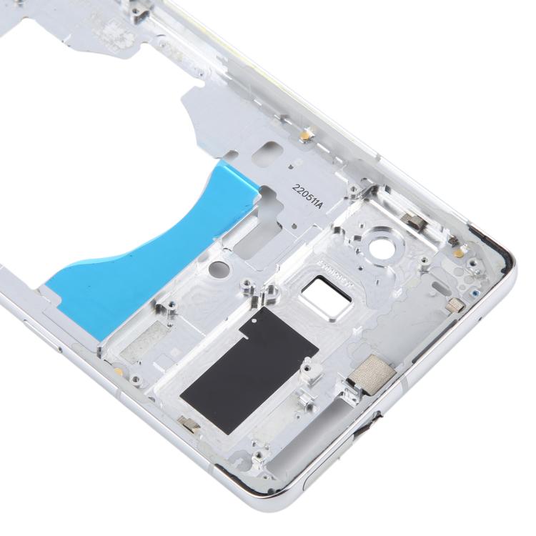 For Google Pixel 7 Pro Front Housing LCD Frame Bezel Plate (Silver) - Frame Bezel Plate by buy2fix | Online Shopping UK | buy2fix