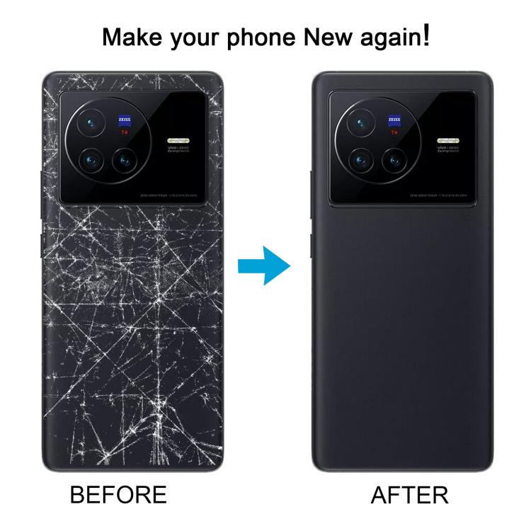 For vivo X80 Original Battery Back Cover (Black) by buy2fix