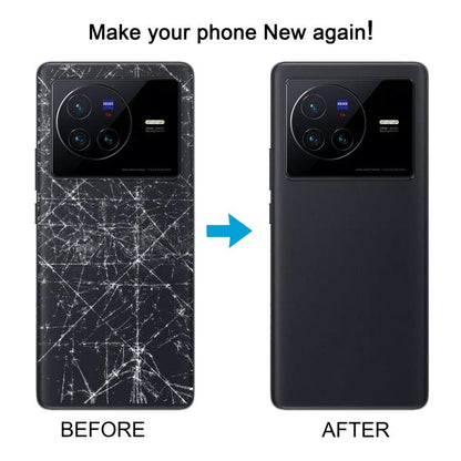 For vivo X80 Original Battery Back Cover (Black) by buy2fix