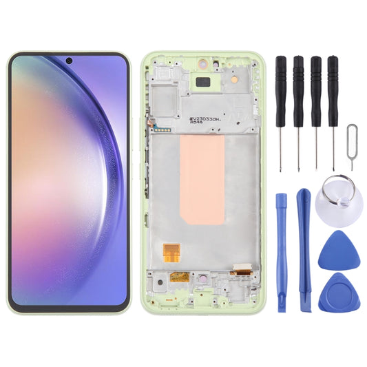 For Samsung Galaxy A54 5G SM-A546 6.43 inch OLED LCD Screen Digitizer Full Assembly with Frame (Green) - Galaxy A Series Parts by buy2fix | Online Shopping UK | buy2fix