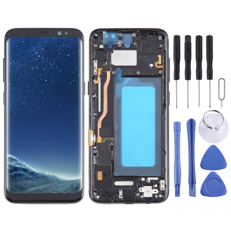 For Samsung Galaxy S8 SM-G950 TFT LCD Screen Digitizer Full Assembly with Frame (Black) - LCD Screen by buy2fix | Online Shopping UK | buy2fix