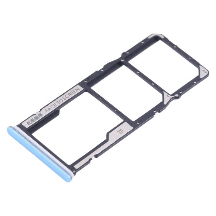 For Xiaomi Redmi Note 12 4G SIM Card Tray + SIM Card Tray + Micro SD Card Tray (Blue) by buy2fix