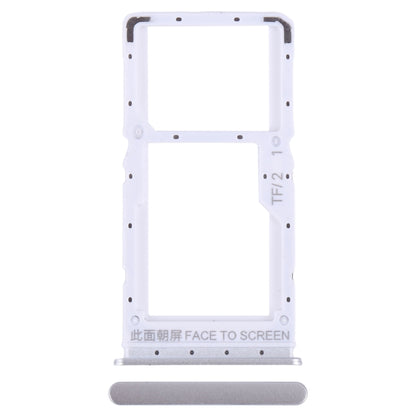 For Xiaomi Redmi Note 12 5G SIM Card Tray + SIM / Micro SD Card Tray (Silver) - Card Tray by buy2fix | Online Shopping UK | buy2fix