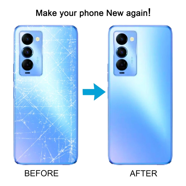 For Tecno Camon 18 Premier CH9 CH9n Original Battery Back Cover(Blue) - Back Cover by buy2fix | Online Shopping UK | buy2fix