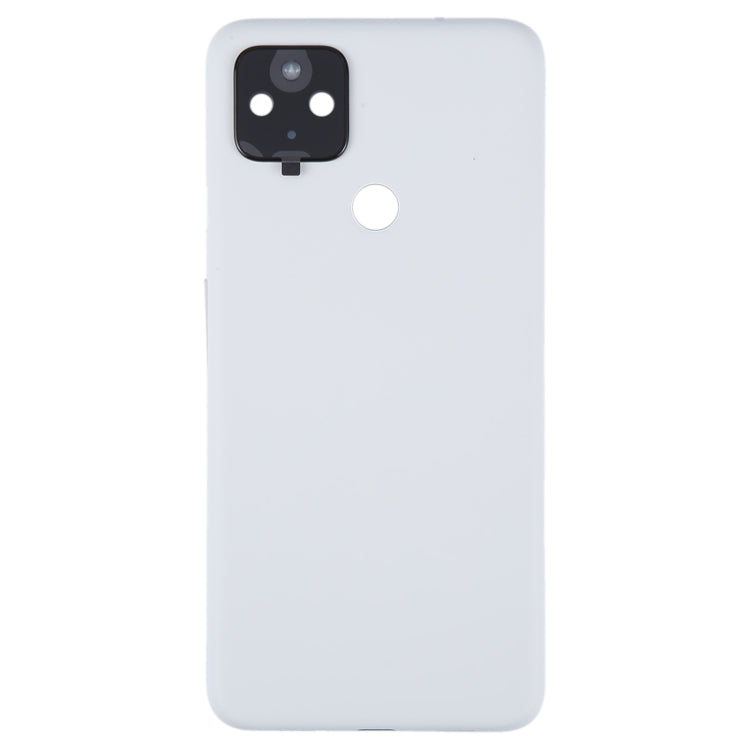 For Google Pixel 4A 5G Battery Back Cover with Camera Lens Cover(White) - Back Cover by buy2fix | Online Shopping UK | buy2fix