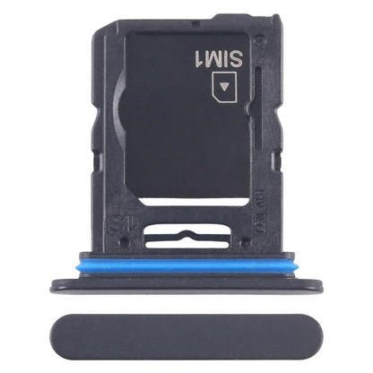 For Sony Xperia 10 V Original SIM Card Tray + Micro SD Card Tray (Black) - Card Tray by buy2fix | Online Shopping UK | buy2fix