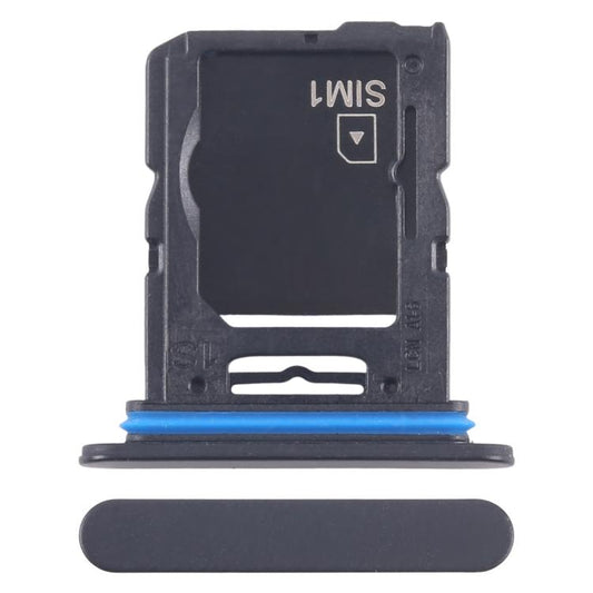 For Sony Xperia 10 V Original SIM Card Tray + Micro SD Card Tray (Black) - Card Tray by buy2fix | Online Shopping UK | buy2fix