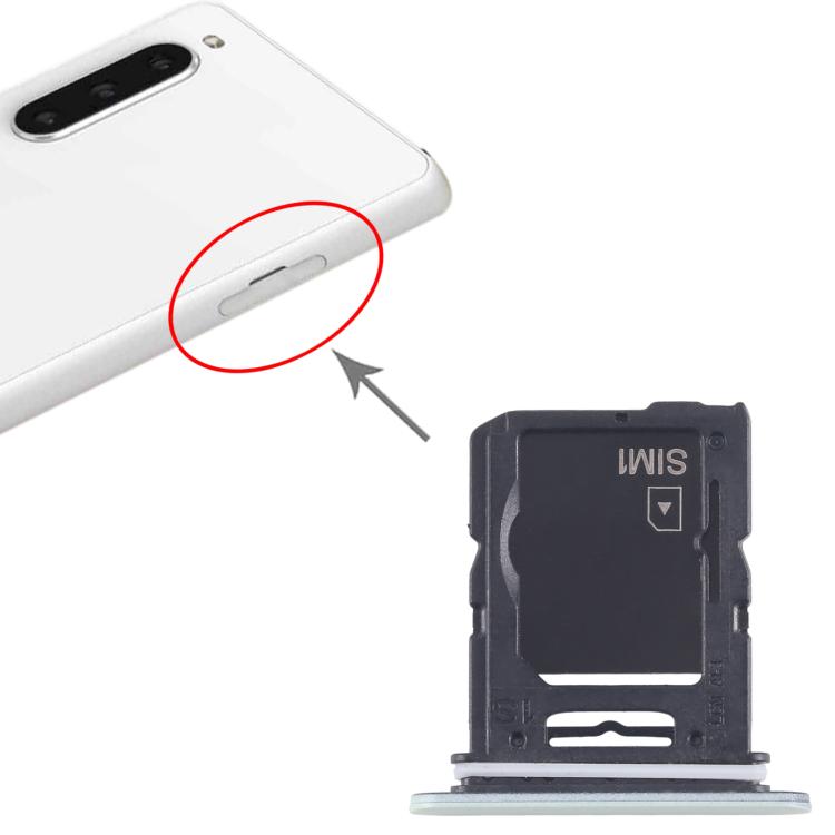 For Sony Xperia 10 V Original SIM Card Tray + Micro SD Card Tray (Green) - Card Tray by buy2fix | Online Shopping UK | buy2fix