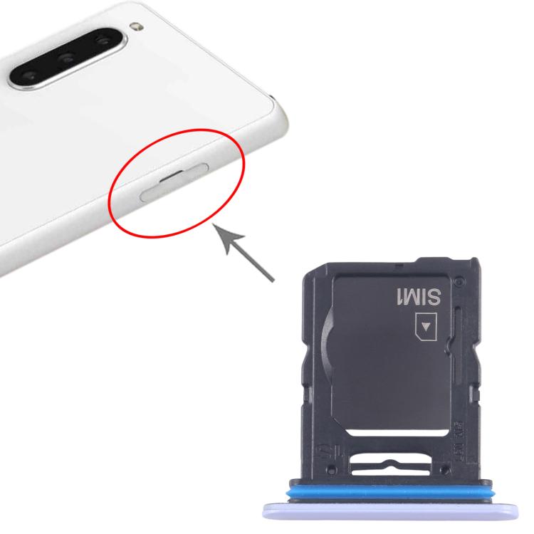 For Sony Xperia 10 V Original SIM Card Tray + Micro SD Card Tray (Purple) by buy2fix