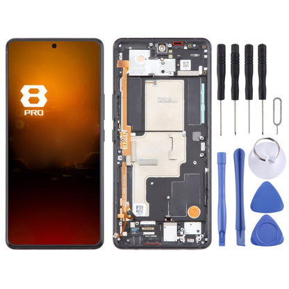 For Asus ROG Phone 8 Pro 5G AI2401 AMOLED Original LCD Screen Digitizer Full Assembly with Frame (Black) - LCD Screen by buy2fix | Online Shopping UK | buy2fix