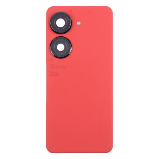 For Asus Zenfone 9 AI2202 Original Battery Back Cover with Camera Lens Cover(Red) by buy2fix