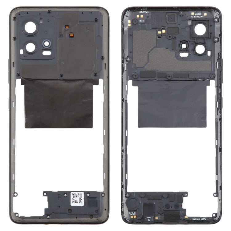 For Motorola Moto G72 Original Middle Frame Bezel Plate (Black) - Frame Bezel Plate by buy2fix | Online Shopping UK | buy2fix