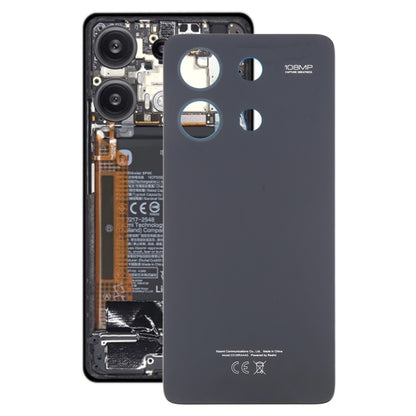 For Xiaomi Redmi Note 13 4G Original Battery Back Cover(Black) by buy2fix