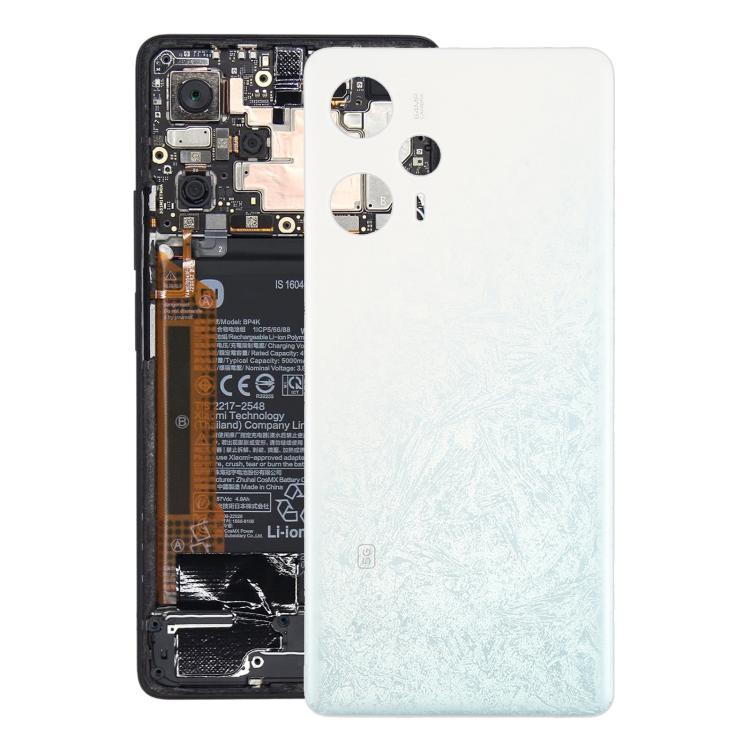 For Xiaomi Poco F5 Original Battery Back Cover(White) - Back Cover by buy2fix | Online Shopping UK | buy2fix