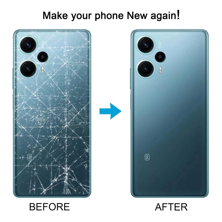 For Xiaomi Poco F5 Original Battery Back Cover(White) - Back Cover by buy2fix | Online Shopping UK | buy2fix