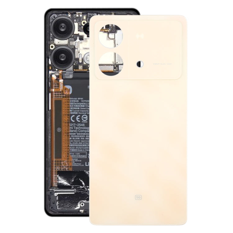 For Xiaomi Poco X6 Neo Original Battery Back Cover(Gold) by buy2fix