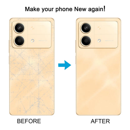 For Xiaomi Redmi Note 13R Pro Original Battery Back Cover(Gold) by buy2fix