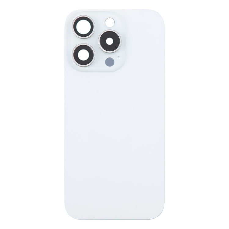 For iPhone 16 Pro Original Glass Battery Back Cover with Camera Lens Cover(White) by buy2fix
