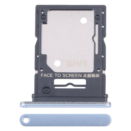 For Xiaomi Redmi Note 13 4G Original SIM Card Tray + SIM / Micro SD Card Tray (Blue) by buy2fix