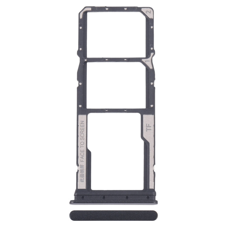 For Xiaomi Poco M6 Original SIM Card Tray + SIM Card Tray + Micro SD Card Tray (Black) by buy2fix