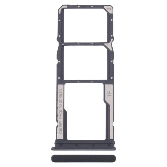 For Xiaomi Poco M6 Original SIM Card Tray + SIM Card Tray + Micro SD Card Tray (Black) by buy2fix