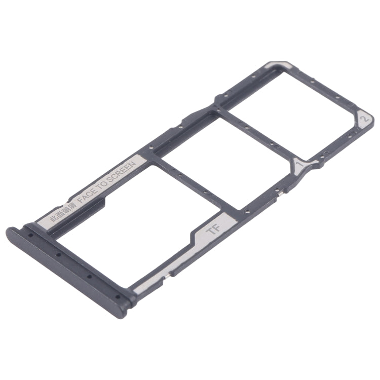 For Xiaomi Poco M6 Original SIM Card Tray + SIM Card Tray + Micro SD Card Tray (Black) by buy2fix