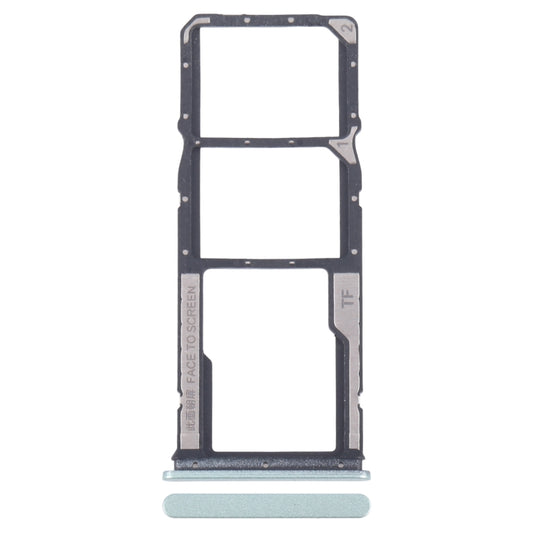 For Xiaomi Redmi 13R Original SIM Card Tray + SIM Card Tray + Micro SD Card Tray (Green) by buy2fix