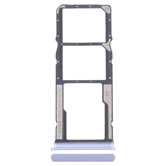 For Xiaomi Redmi 13R Original SIM Card Tray + SIM Card Tray + Micro SD Card Tray (Blue) by buy2fix