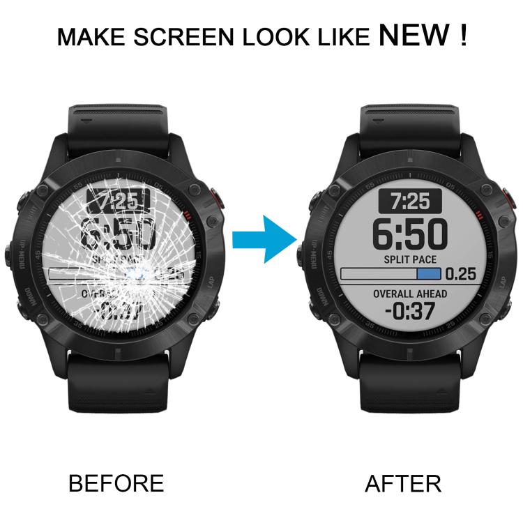 For Garmin Fenix 6 Pro Original LCD Screen with Digitizer Full Assembly(Silver) - For Garmin by buy2fix | Online Shopping UK | buy2fix