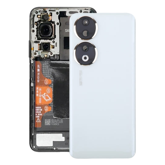 For Honor 90 Battery Back Cover with Camera Lens(White) by buy2fix