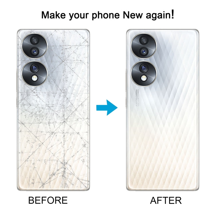 For Honor 70 Battery Back Cover with Camera Lens(Black) by buy2fix