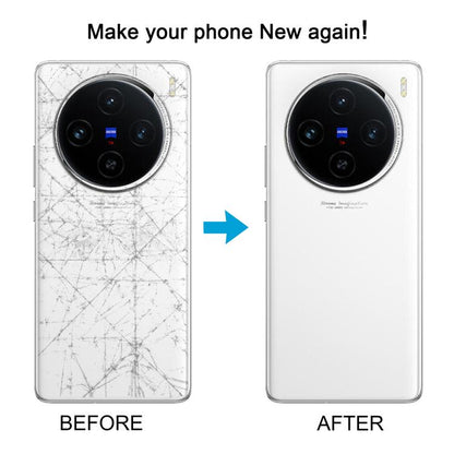 For vivo X100 Battery Back Cover with Camera Lens Cover(Blue) - Back Cover by buy2fix | Online Shopping UK | buy2fix