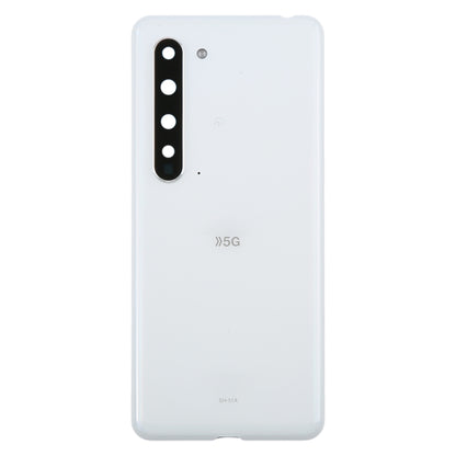 For Sharp Aquos R5G Original Battery Back Cover(White) by buy2fix
