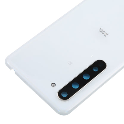 For Sharp Aquos R5G Original Battery Back Cover(White) by buy2fix