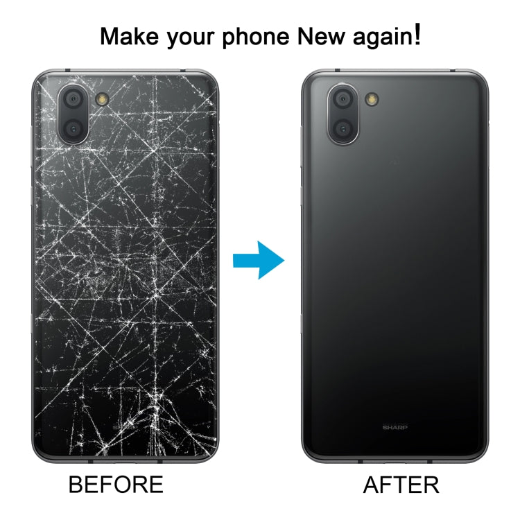 For Sharp Aquos R3 Original Battery Back Cover(Black) by buy2fix