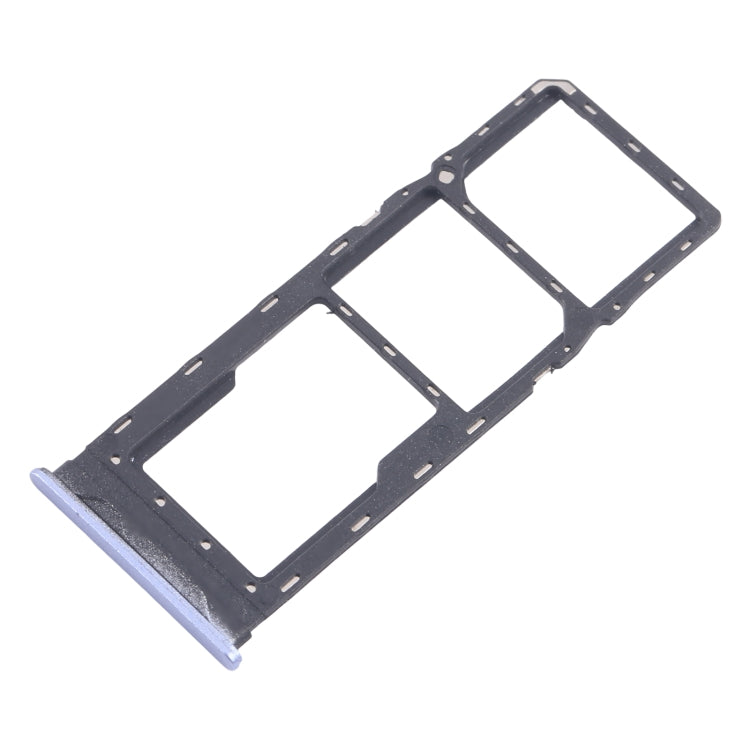 For Infinix Hot 30 Play NFC X6835 5pcs SIM Card Tray + SIM Card Tray + Micro SD Card Tray (Purple) by buy2fix