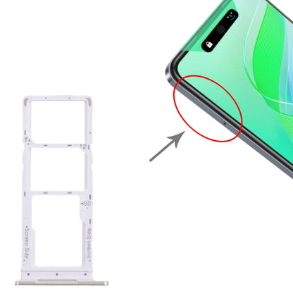 For Infinix Smart 8 X6525 5pcs SIM Card Tray + SIM Card Tray + Micro SD Card Tray (Gold) by buy2fix