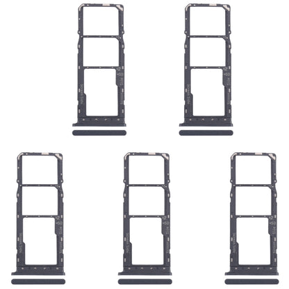For Infinix Smart 8 Plus X6526 5pcs SIM Card Tray + SIM Card Tray + Micro SD Card Tray (Black) by buy2fix