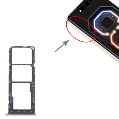 For Infinix Smart 8 Plus X6526 5pcs SIM Card Tray + SIM Card Tray + Micro SD Card Tray (Silver) by buy2fix