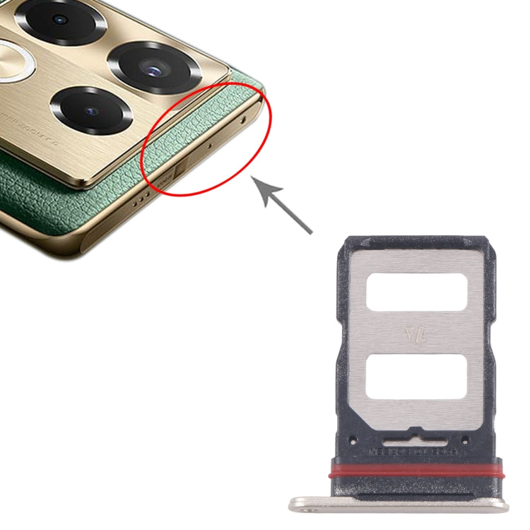 For Infinix Note 40 Pro 4G X6850 5pcs SIM Card Tray + SIM Card Tray (Gold) by buy2fix