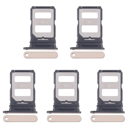 For Infinix Zero 30 4G X6731 5pcs SIM Card Tray + SIM Card Tray (Gold) by buy2fix