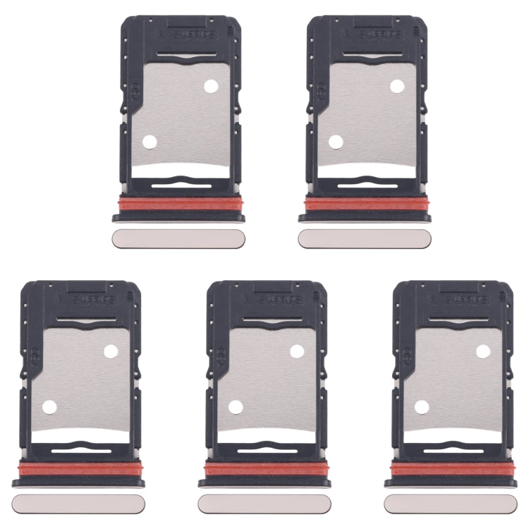 For Infinix Note 30 5G X6711 5pcs SIM Card Tray + SIM Card Tray + Micro SD Card Tray (Gold) by buy2fix