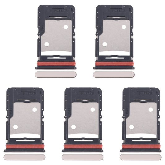 For Infinix Note 30 5G X6711 5pcs SIM Card Tray + SIM Card Tray + Micro SD Card Tray (Gold) by buy2fix