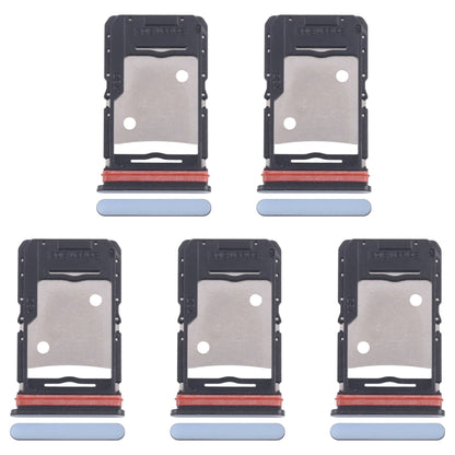 For Infinix Note 30 5G X6711 5pcs SIM Card Tray + SIM Card Tray + Micro SD Card Tray (Blue) by buy2fix