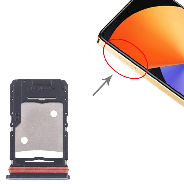 For Infinix Note 30 5G X6711 5pcs SIM Card Tray + SIM Card Tray + Micro SD Card Tray (Blue) by buy2fix