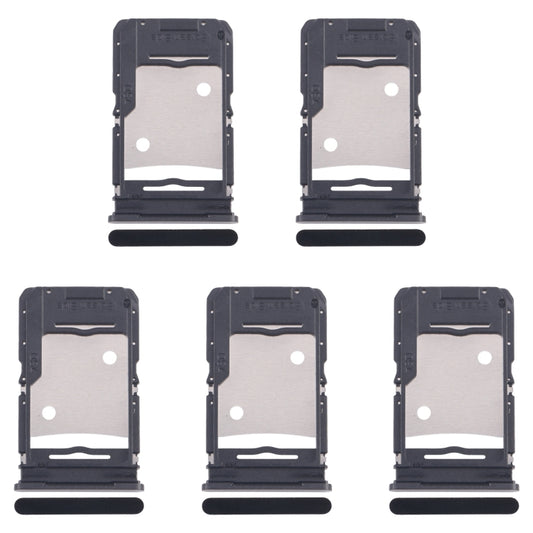 For Infinix Note 30 X6833B 5pcs SIM Card Tray + SIM Card Tray + Micro SD Card Tray (Black) by buy2fix