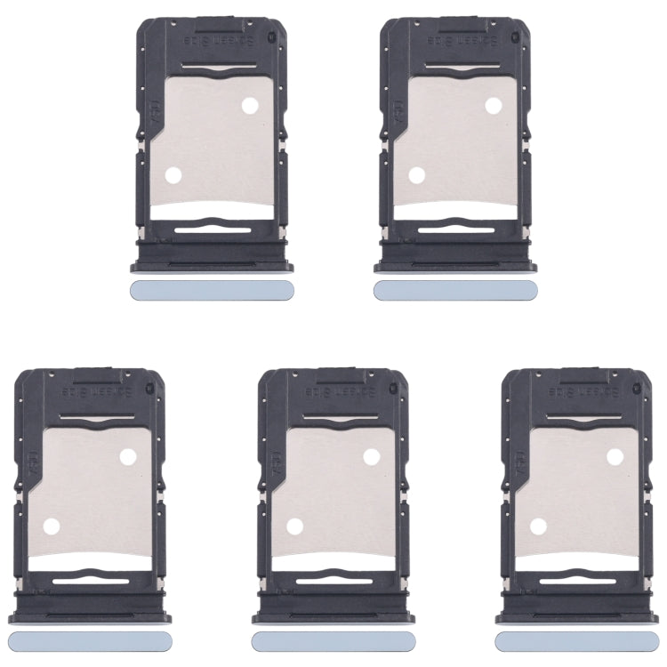 For Infinix Note 30 X6833B 5pcs SIM Card Tray + SIM Card Tray + Micro SD Card Tray (Blue) by buy2fix