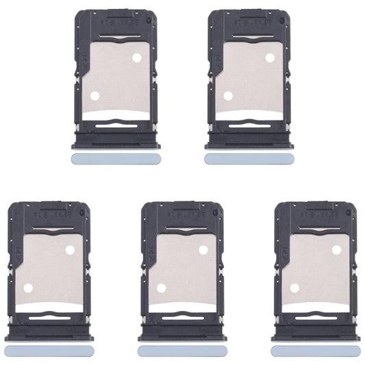 For Infinix Note 30 X6833B 5pcs SIM Card Tray + SIM Card Tray + Micro SD Card Tray (Blue) by buy2fix
